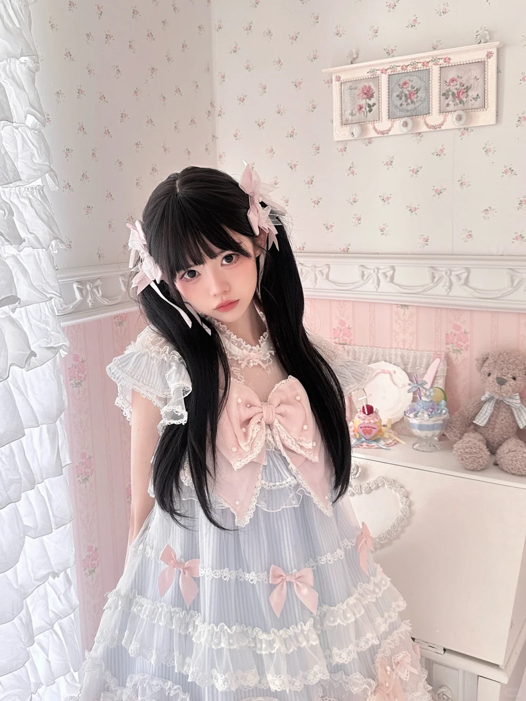 𝗣𝗶𝗻𝗸 𝗯𝗹𝘂𝗲 · 少女的心事 ♡‧₊˚ ⋆⁺