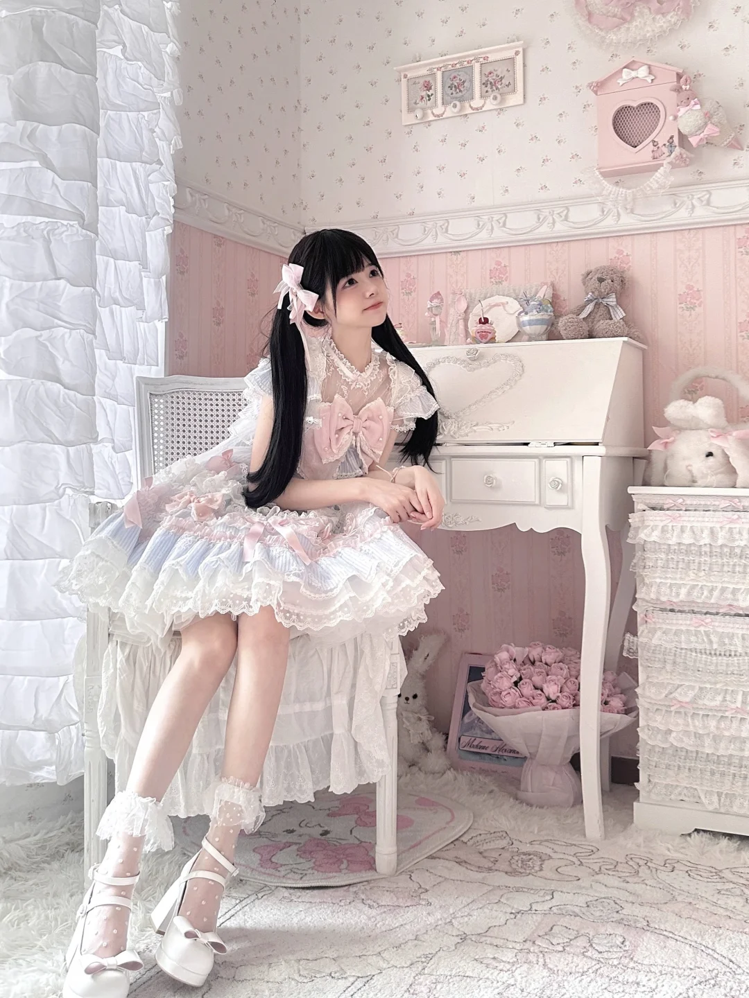 𝗣𝗶𝗻𝗸 𝗯𝗹𝘂𝗲 · 少女的心事 ♡‧₊˚ ⋆⁺