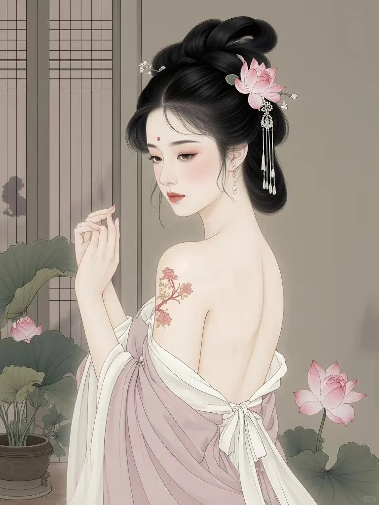 芙蓉帐暖度春宵……。