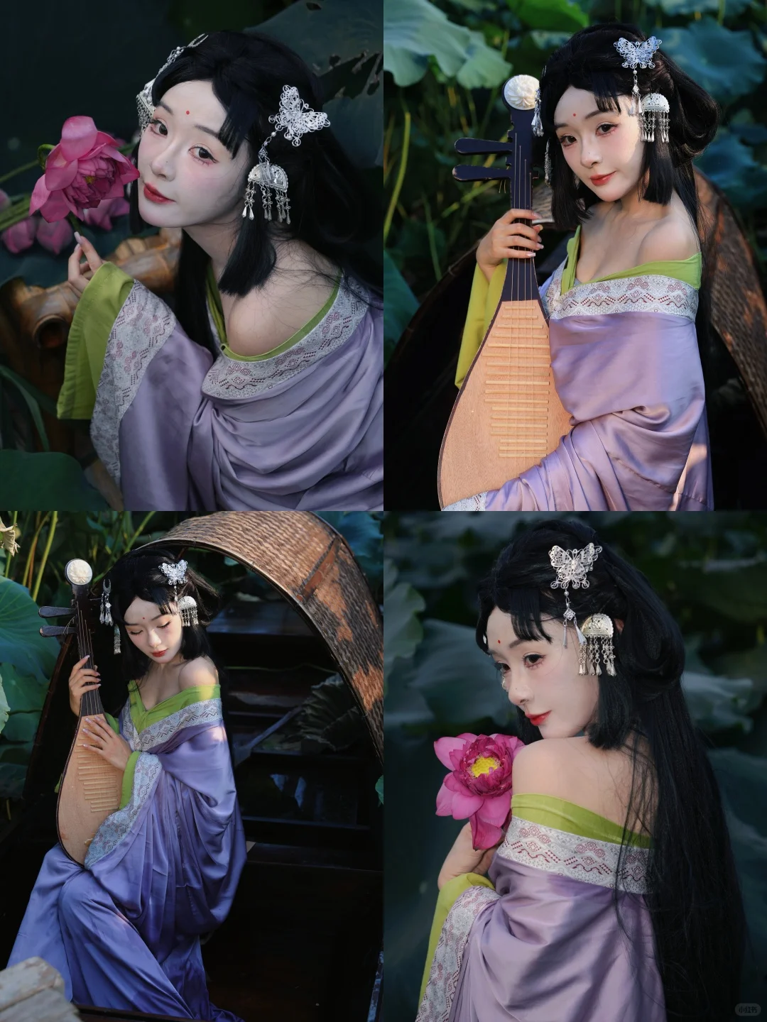 小唯仿妆🌷荷花间妖艳与清韵✨共绽