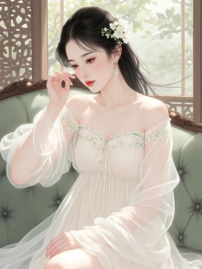 芙蓉帐暖度春宵……。
