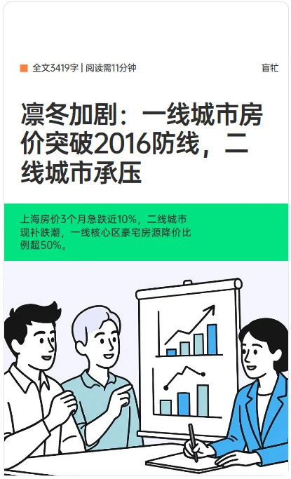 一线城市房价突破2016，二线城市价格承压