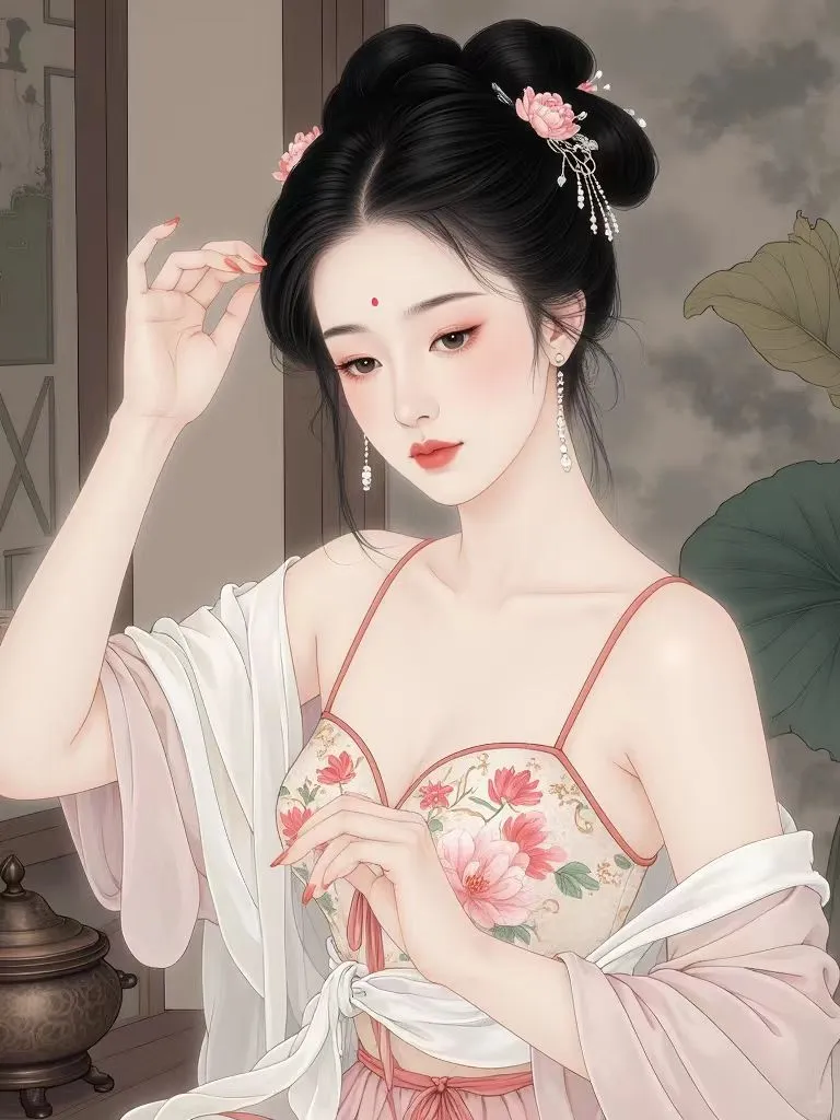 芙蓉帐暖度春宵……。