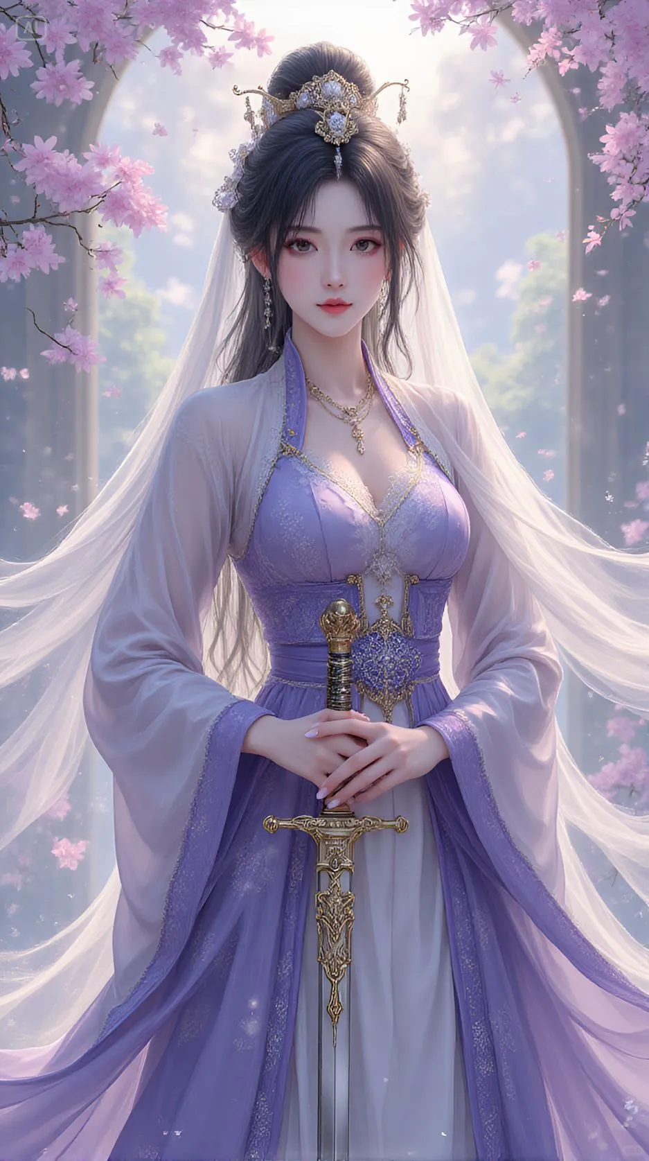 仙女图，清冷系的美