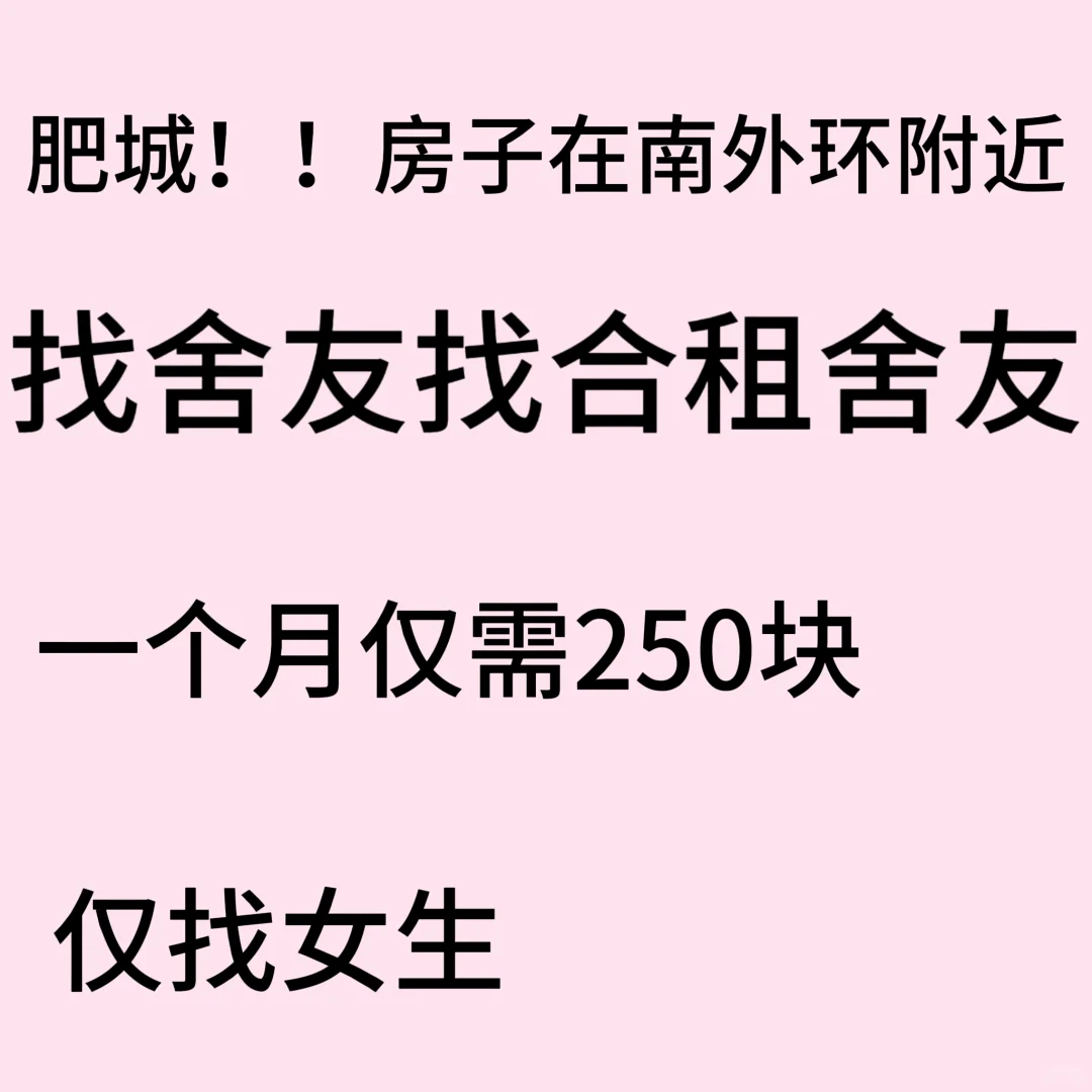 找长期室友