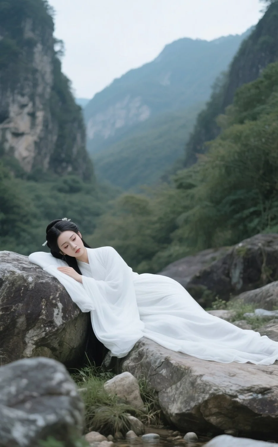 📸古风白衣仙女山景写真 | 绝美拍照指南