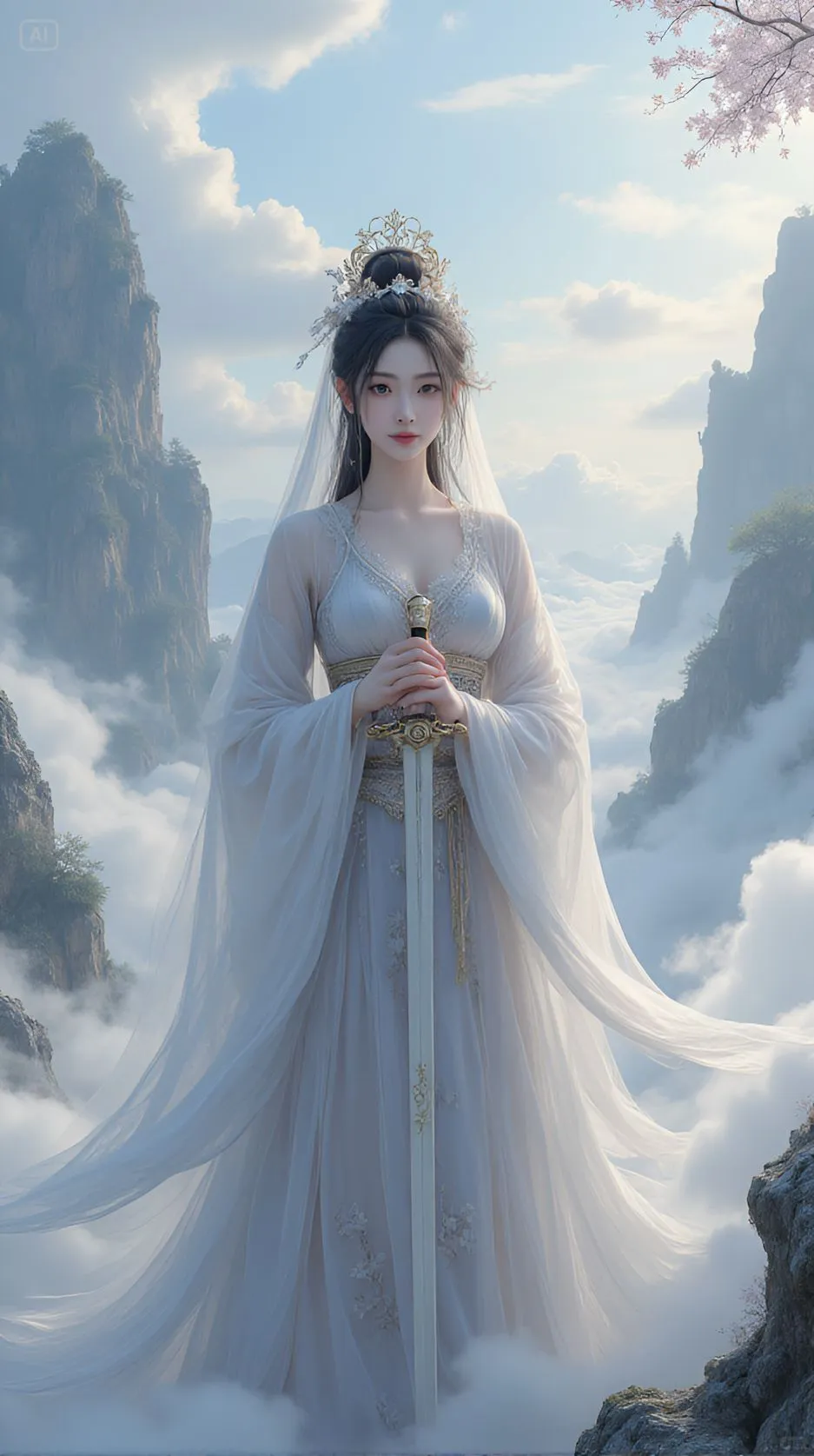仙女图，清冷系的美
