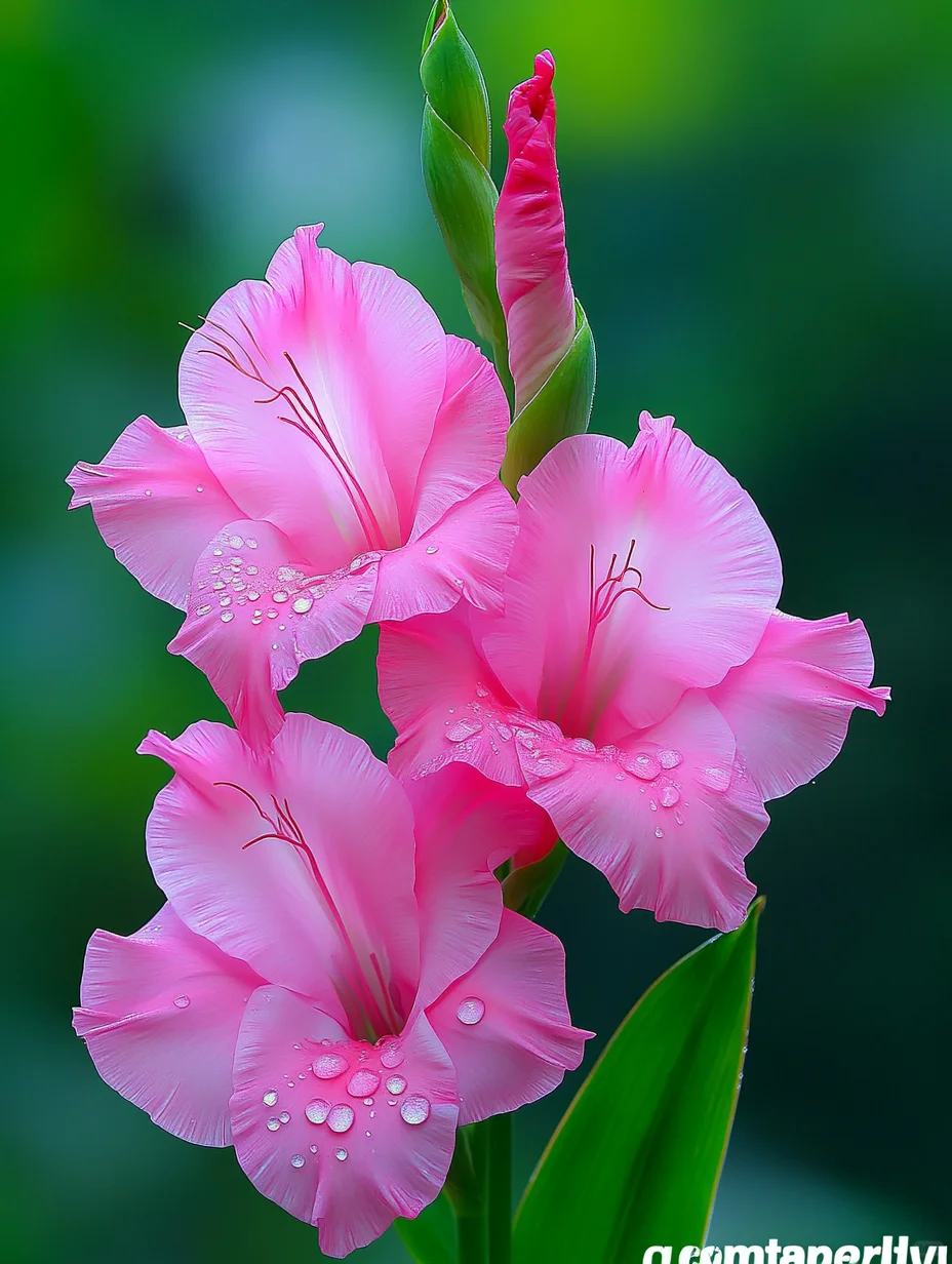 花儿在雨中绽放，雨后更显娇艳