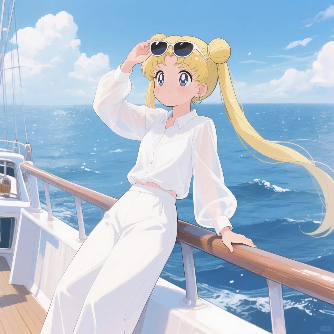 感受自由的风与大海|美少女战士头像