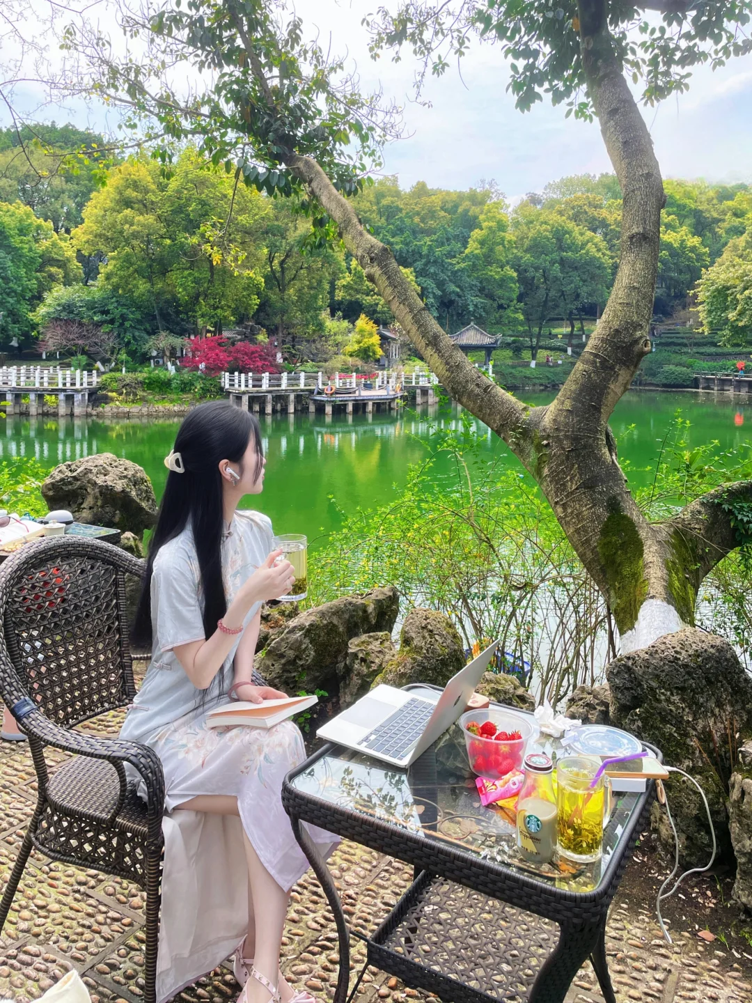 川黛 一曲紫鸢 旗袍