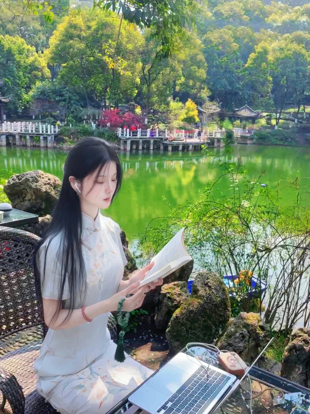 川黛 一曲紫鸢 旗袍