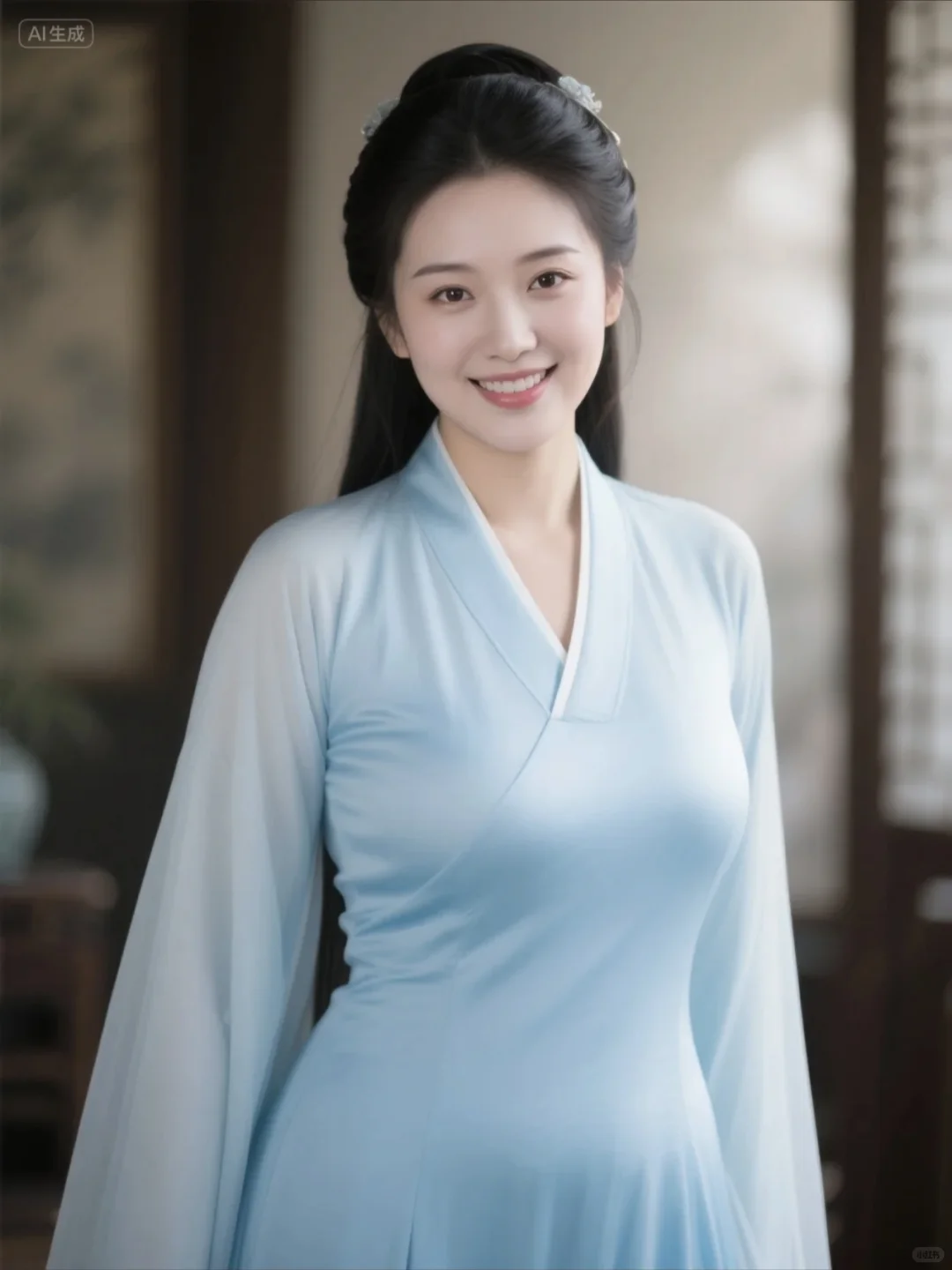 古典美女，千娇百媚-AI生成