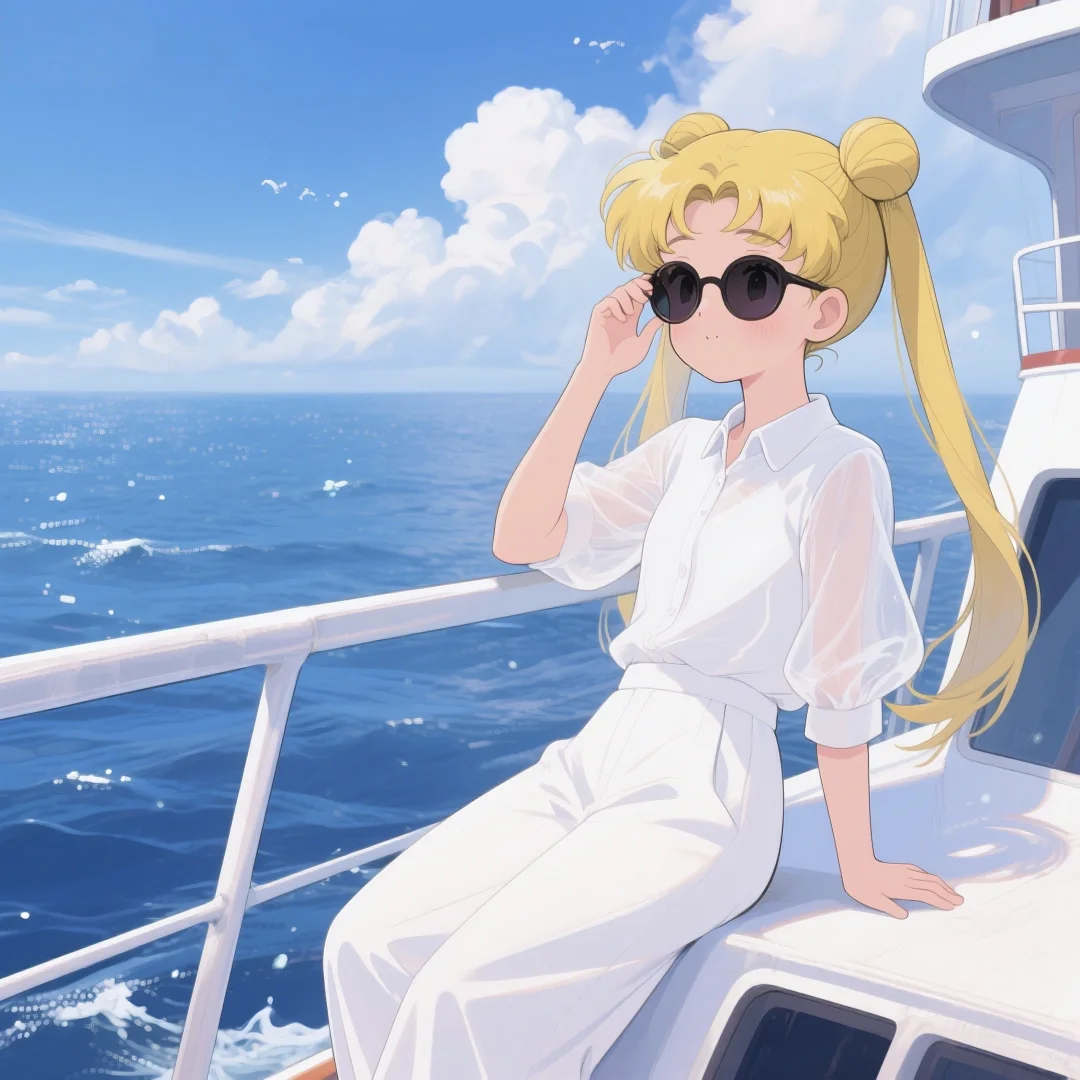 感受自由的风与大海|美少女战士头像