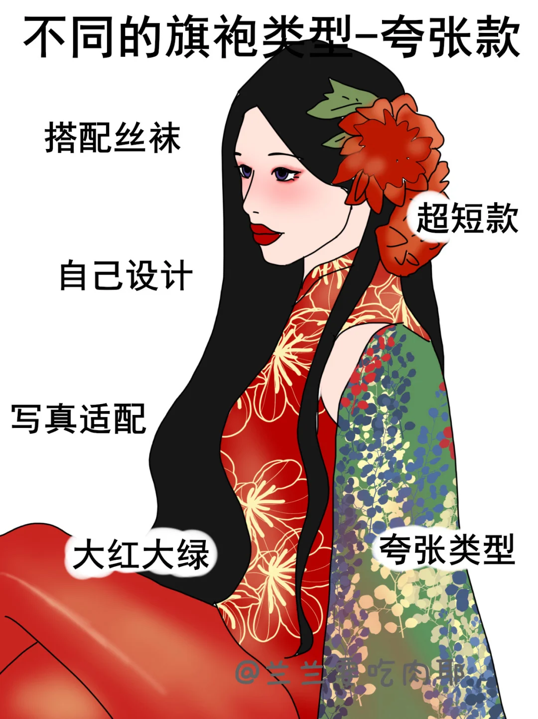 不同款式的旗袍🤭你会选择穿哪种呢？