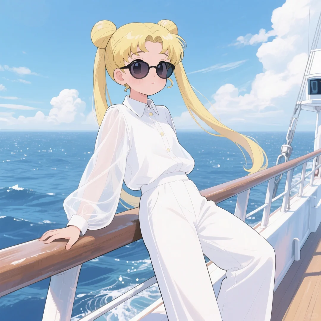 感受自由的风与大海|美少女战士头像