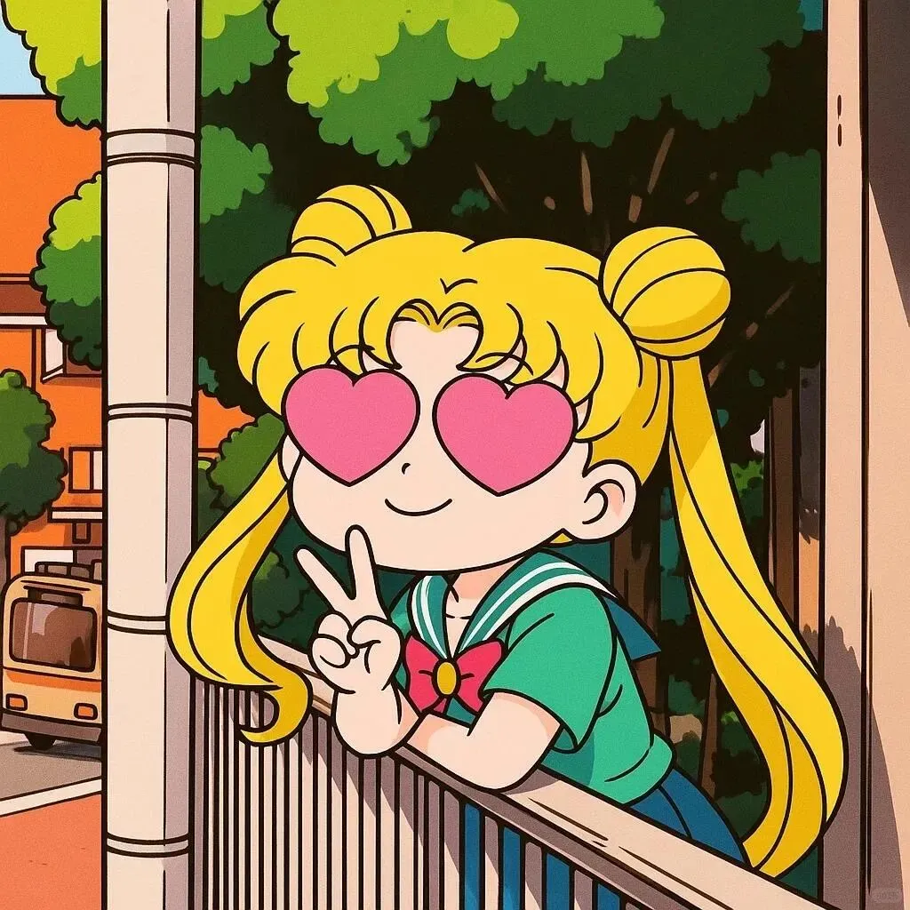这画风我太爱了美少女战士Q版头像