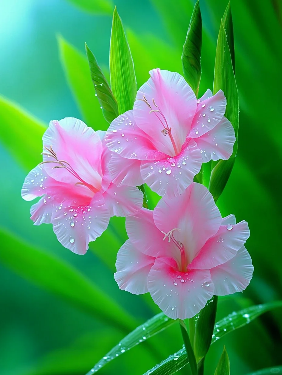 花儿在雨中绽放，雨后更显娇艳