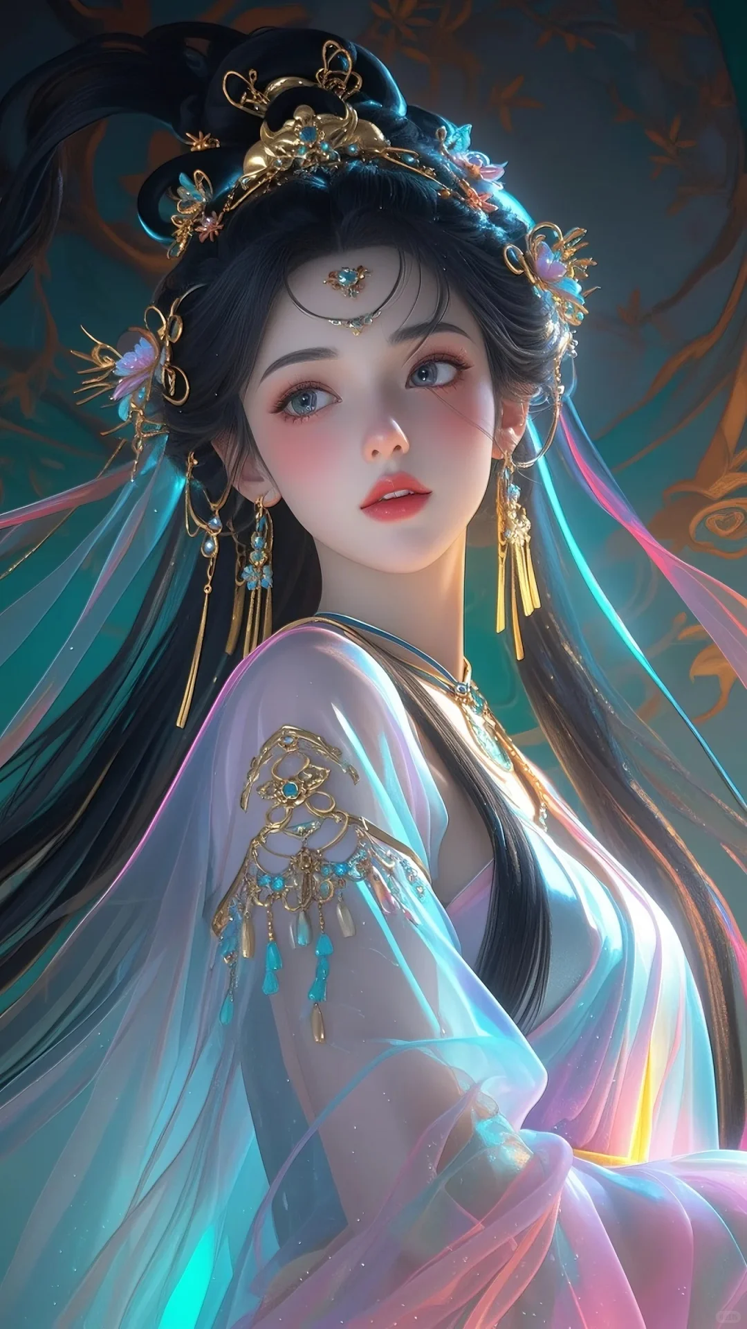 娇艳的容颜，高贵优雅
