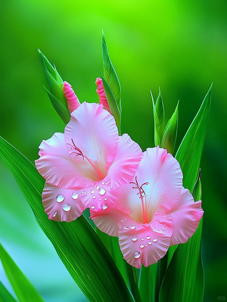 花儿在雨中绽放，雨后更显娇艳