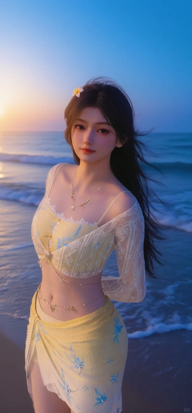 醒图你也太神了💙也是云沙滩泳衣照了
