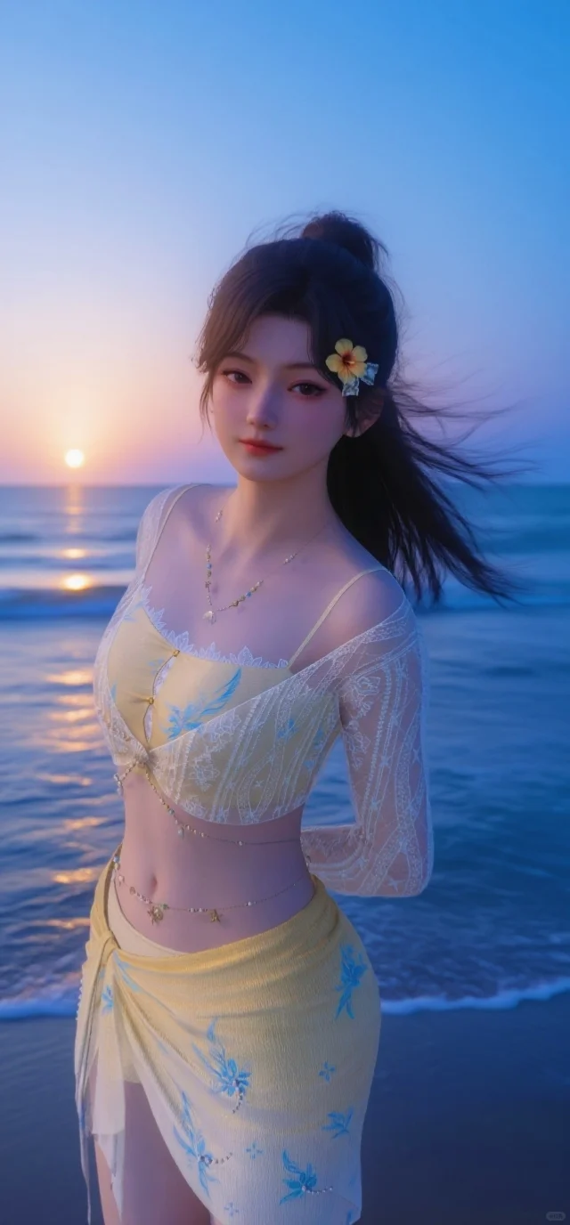 醒图你也太神了💙也是云沙滩泳衣照了