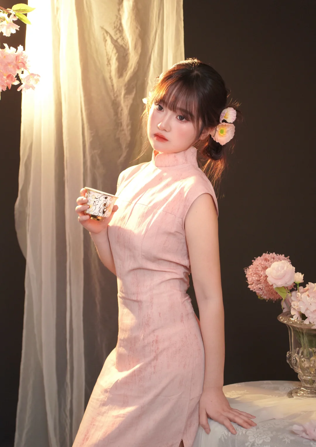这一套真的太少女了！旗袍～