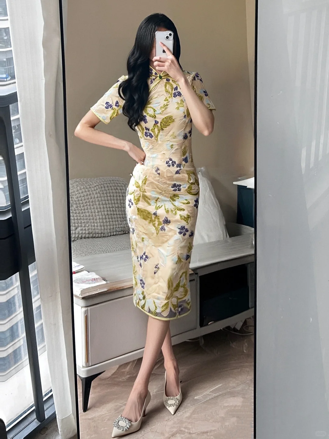 王楚然《这一秒过火》四件类似款旗袍 太美啦