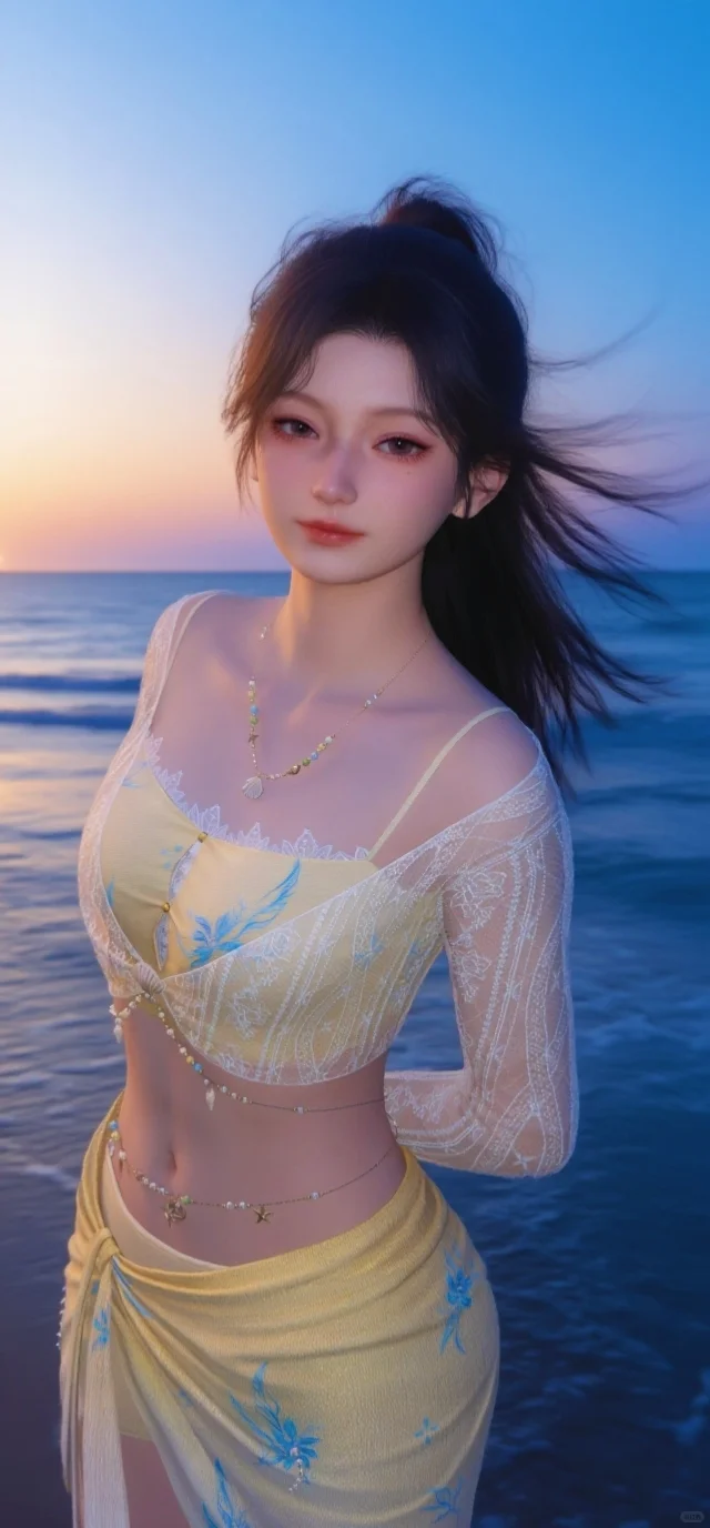醒图你也太神了💙也是云沙滩泳衣照了