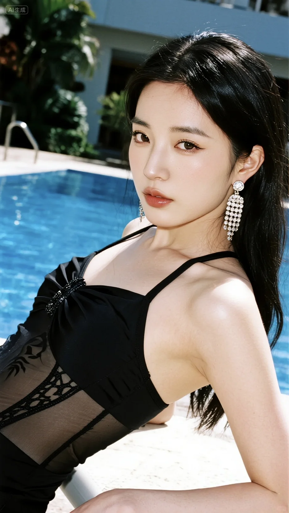 美到失语的泳池写真！！！