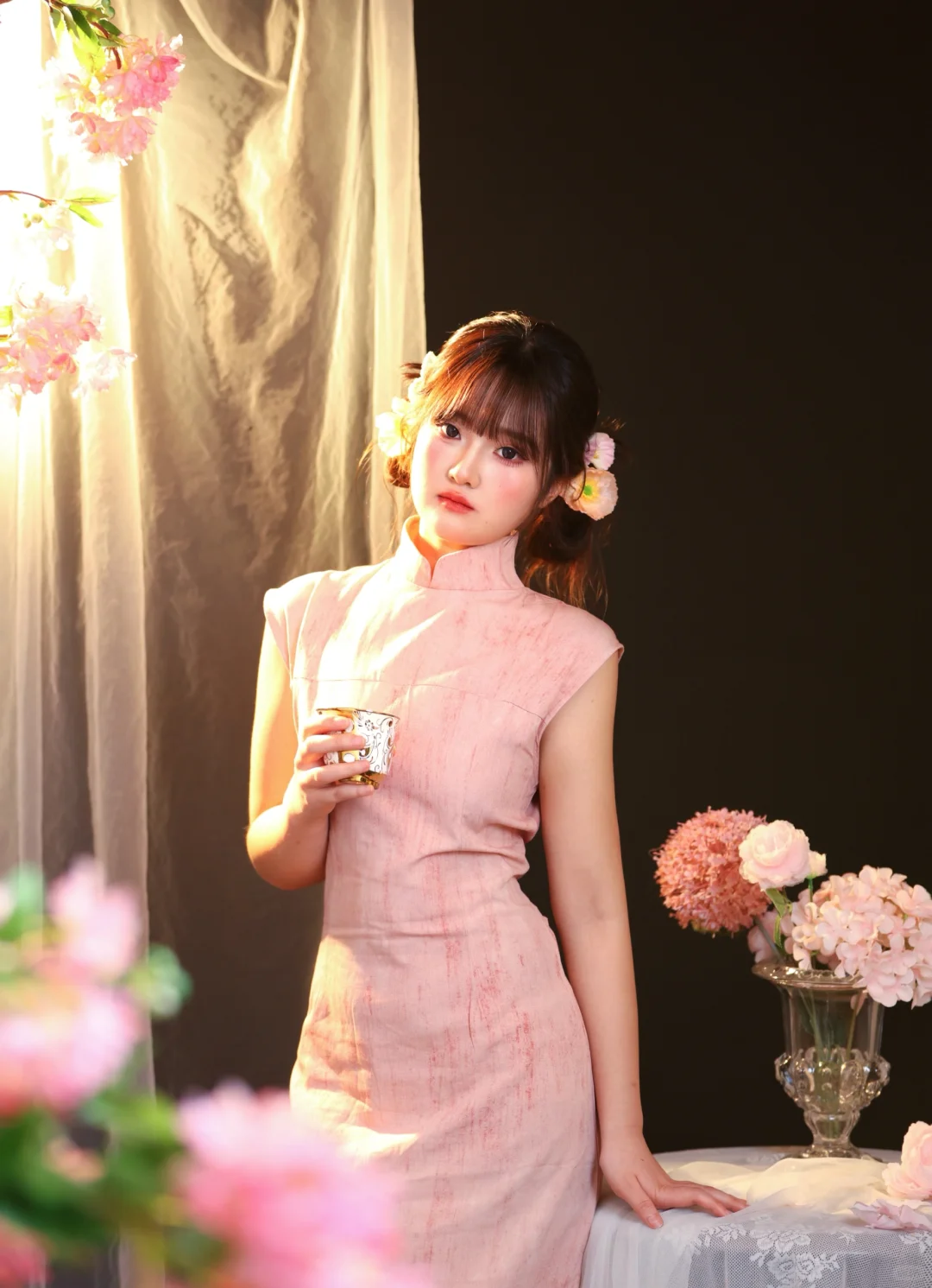 这一套真的太少女了！旗袍～