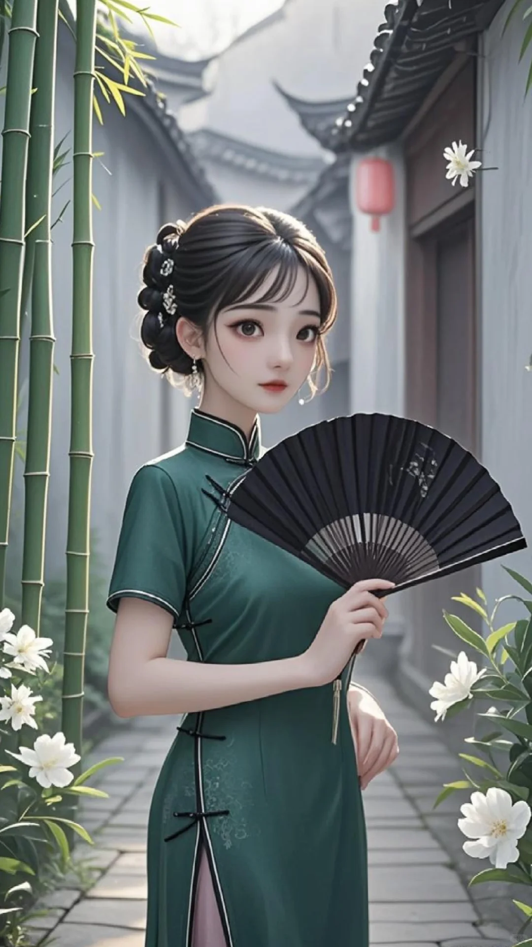 国风插画之旗袍系列之中式美人
