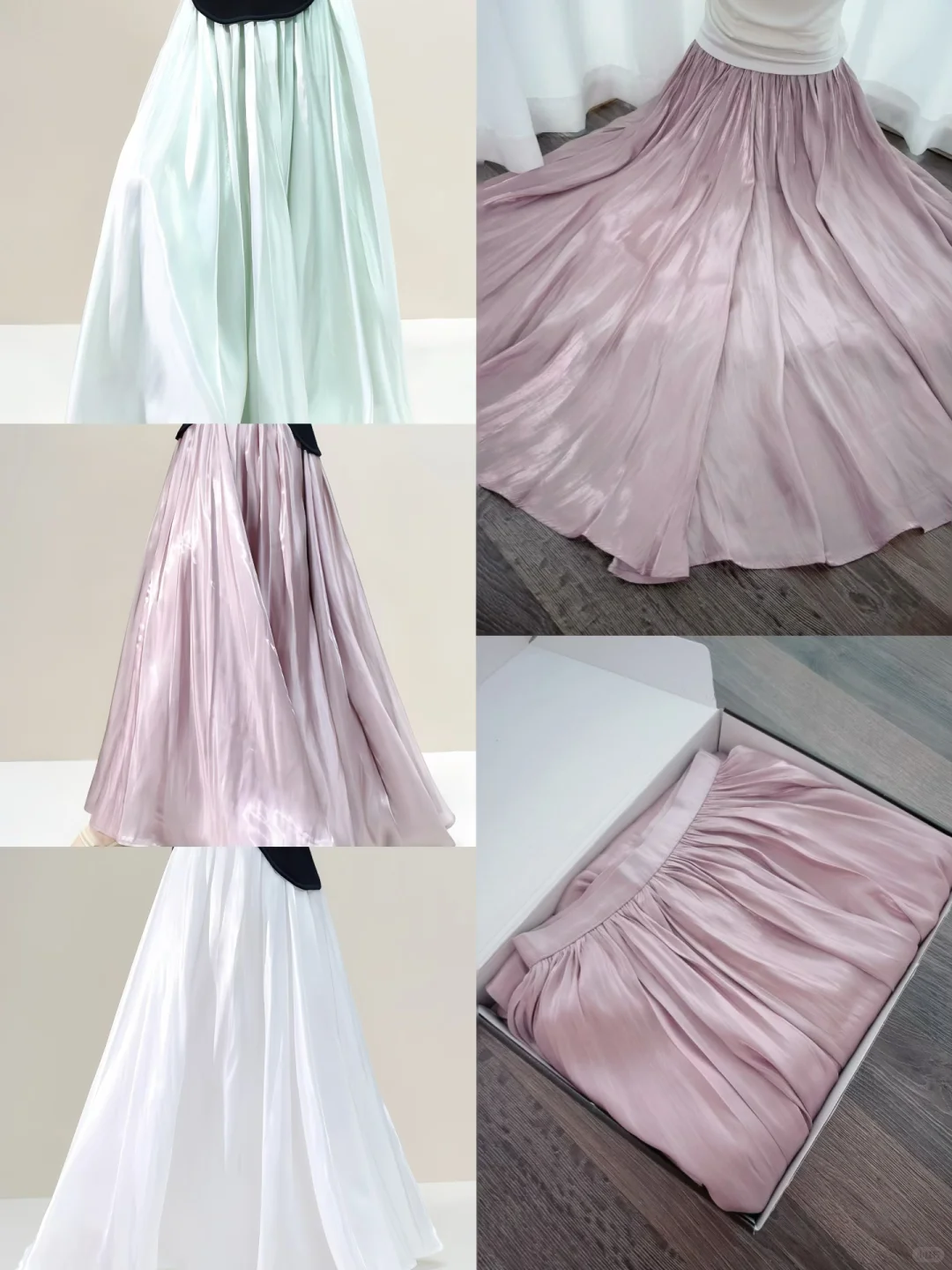 流光缎面半身裙👗一秒拿捏文艺气质女神范😍