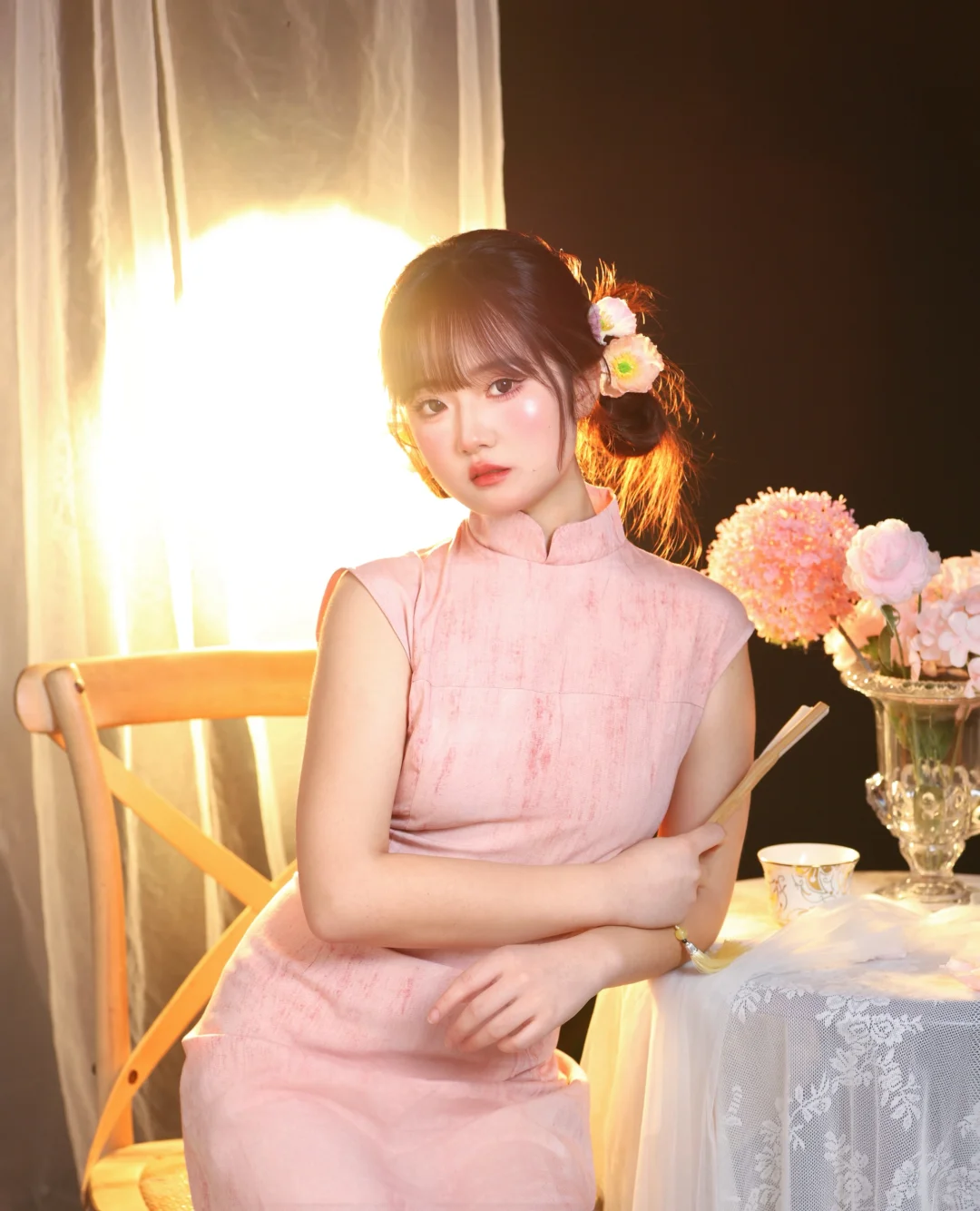 这一套真的太少女了！旗袍～