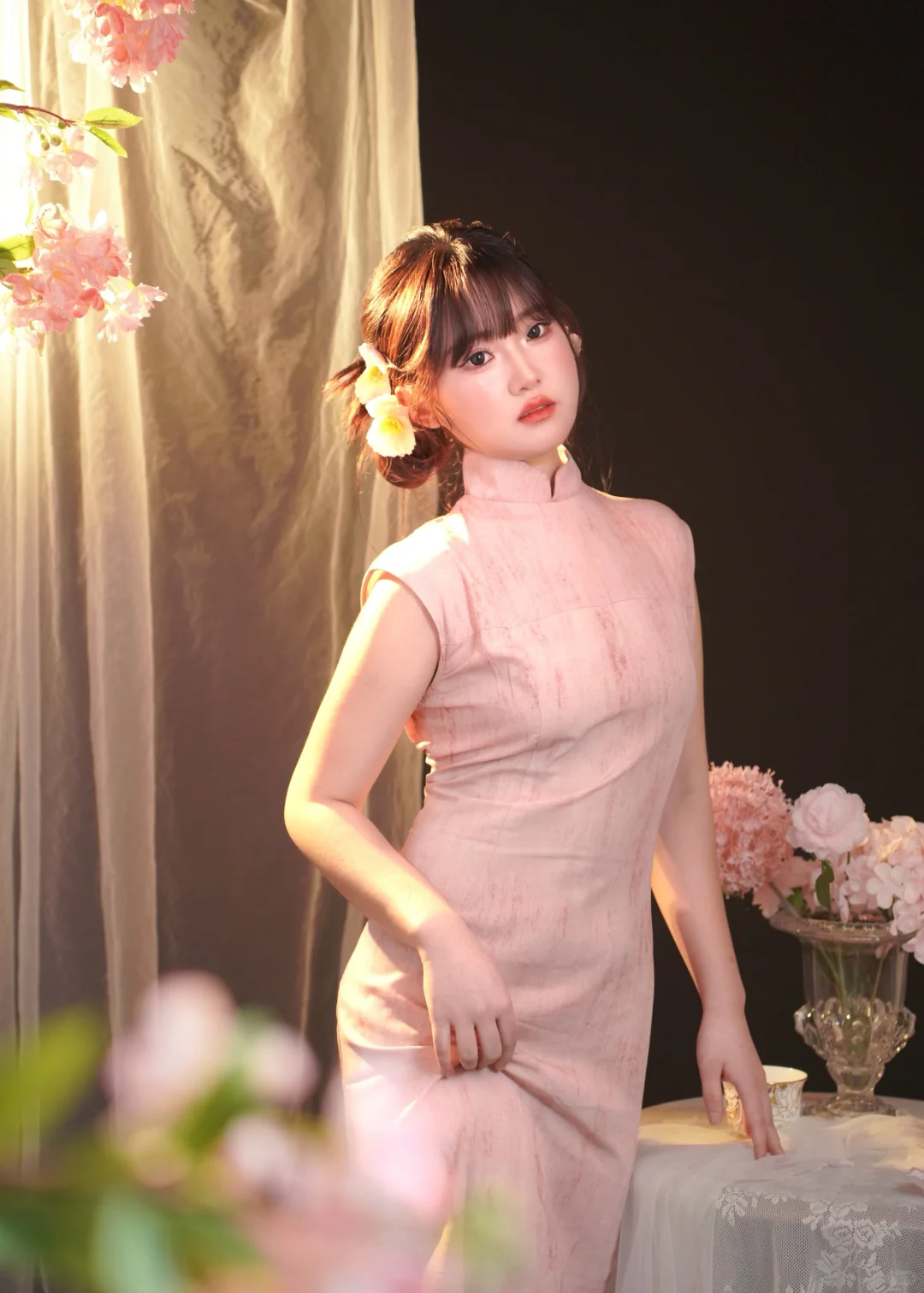 这一套真的太少女了！旗袍～
