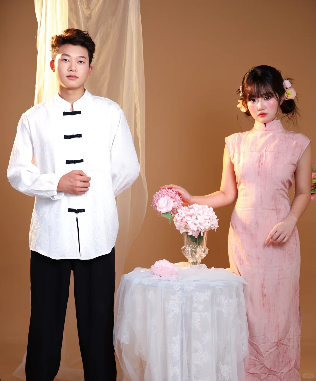 这一套真的太少女了！旗袍～