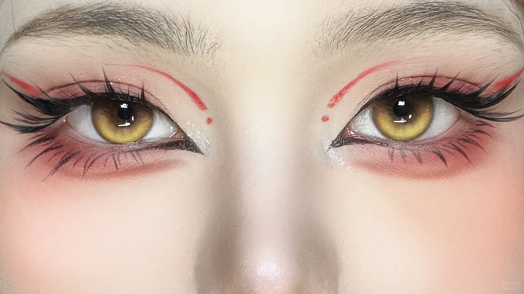🧡金瞳赤狐🦊狐狸眼眼妆！好飒！！