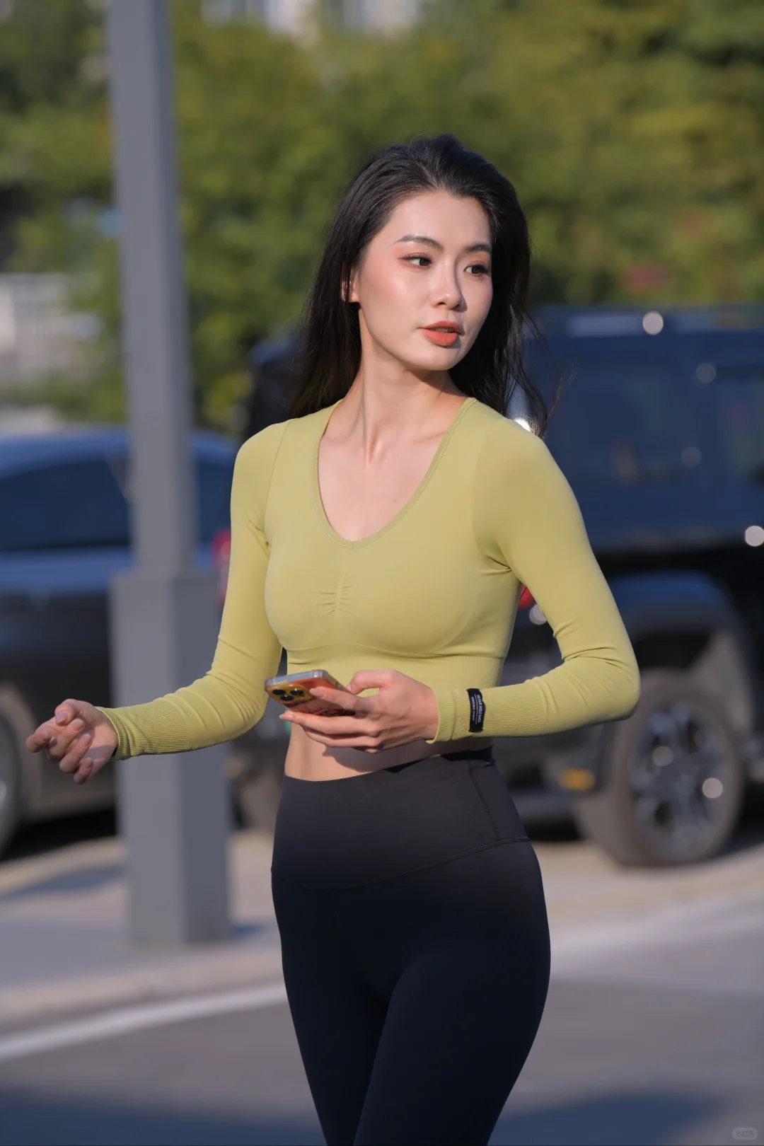 户外拍照，美女街拍