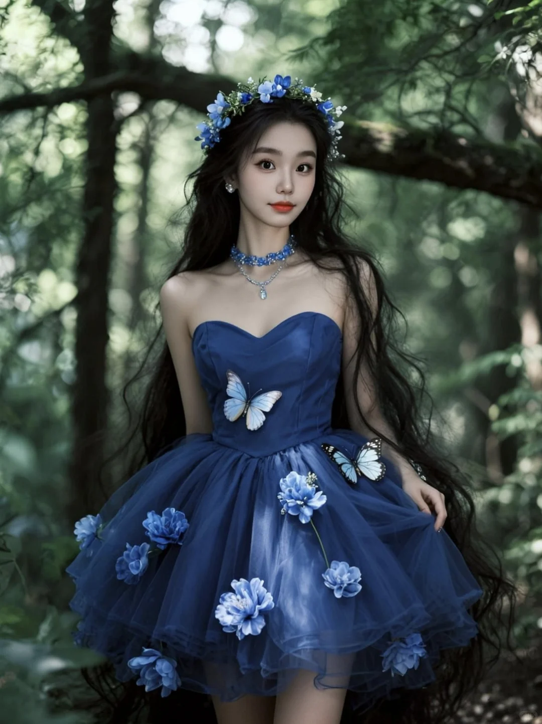 蝴蝶蓝调，谁的梦中情服～🦋