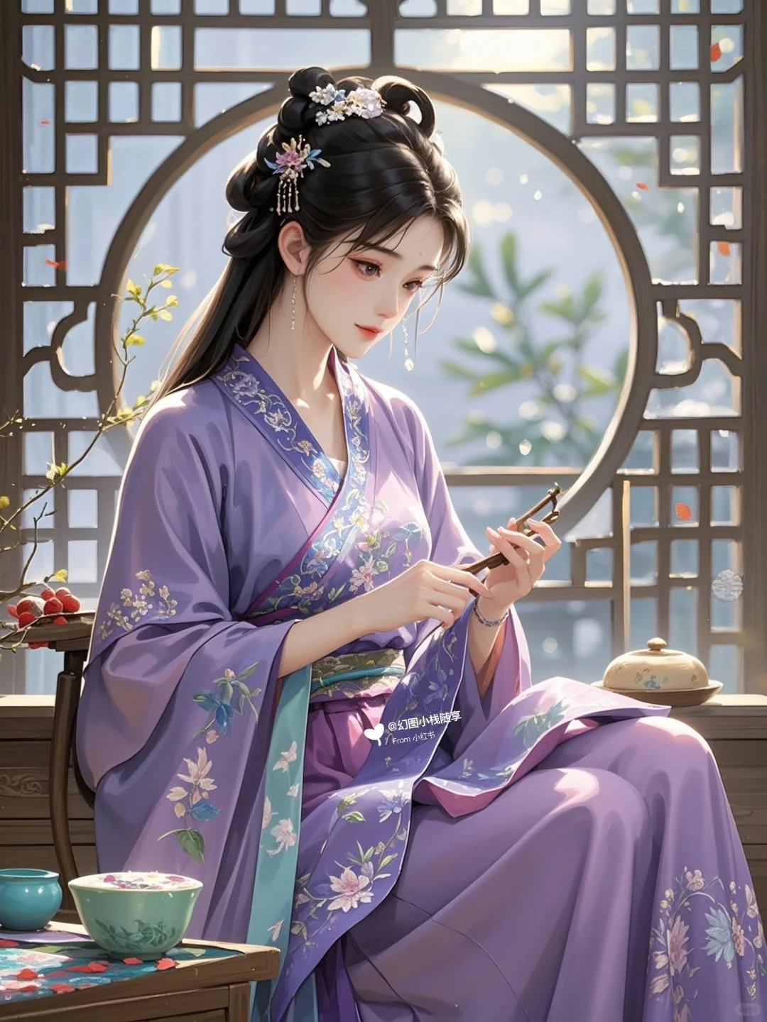 😍她怎么可以这么美！