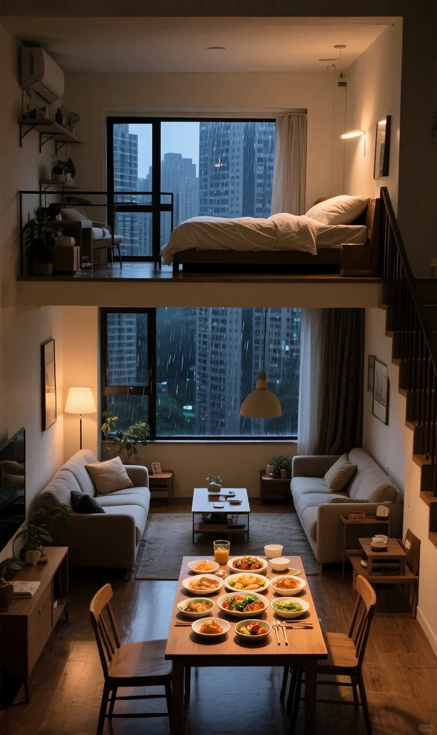 如果有一套这样的小loft！