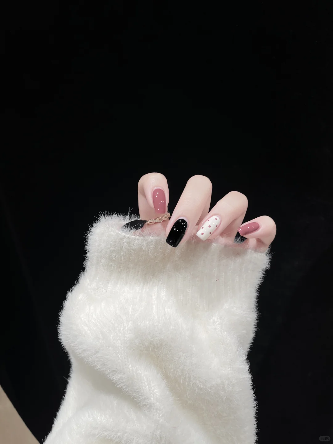 Ins Nail 🪄 黑粉撞色 甜酷辣妹必备