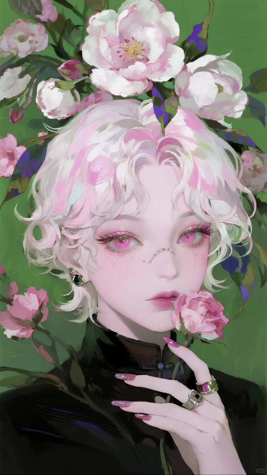 粉色妖艳