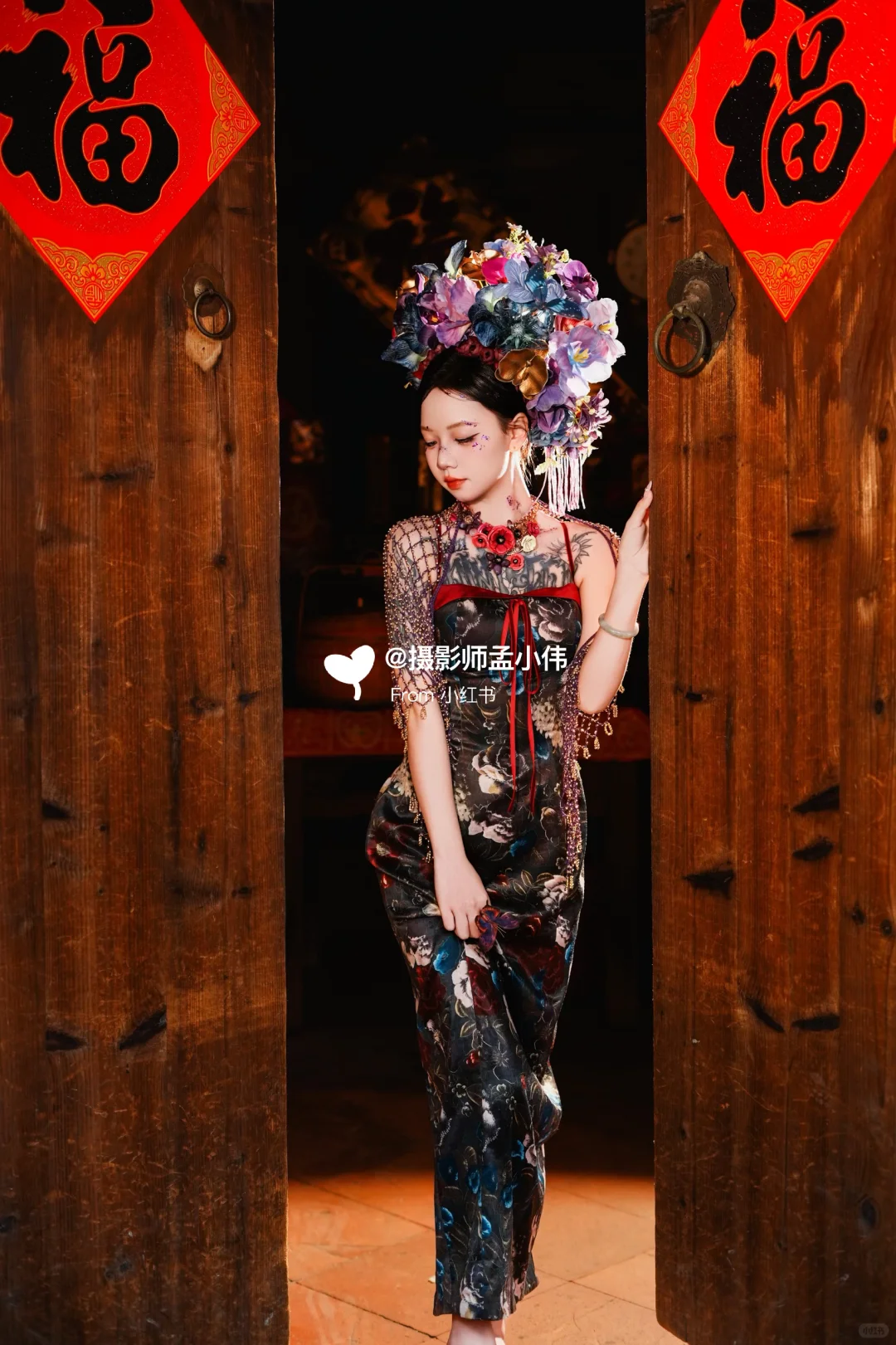 来泉州必拍的簪花｜暗黑妖艳系列😈