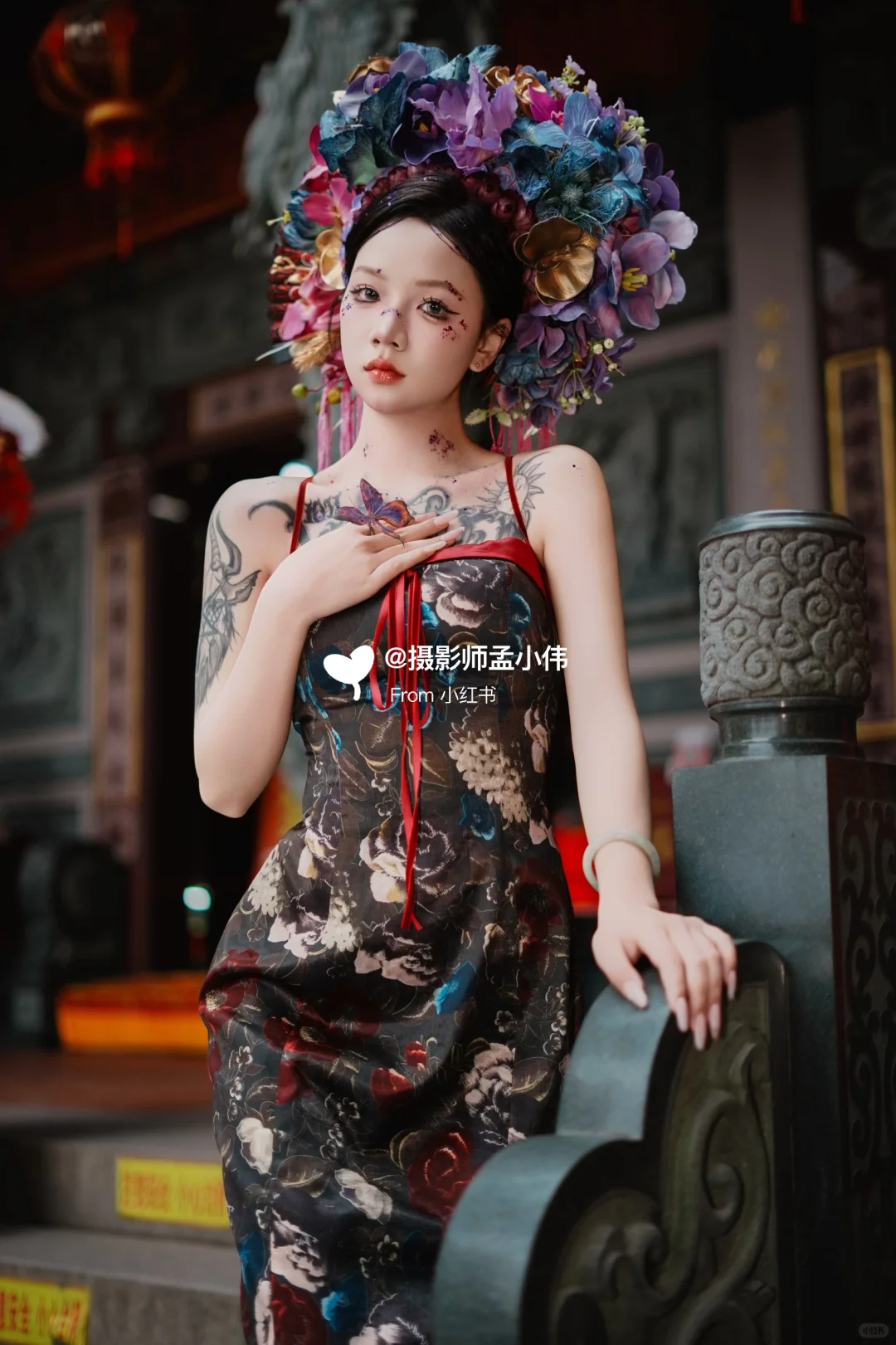 来泉州必拍的簪花｜暗黑妖艳系列😈