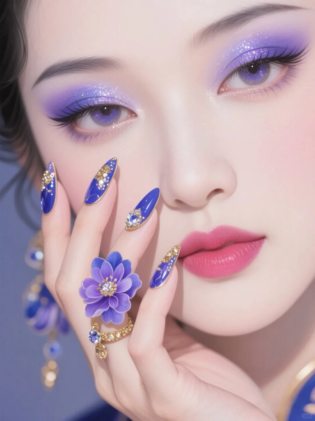 古典美女x奢华美甲