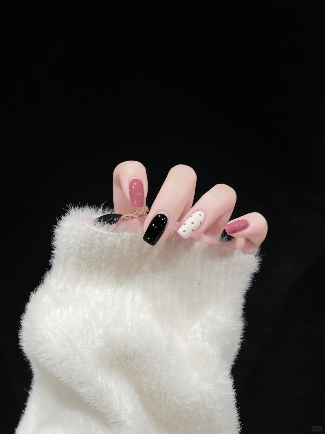 Ins Nail 🪄 黑粉撞色 甜酷辣妹必备