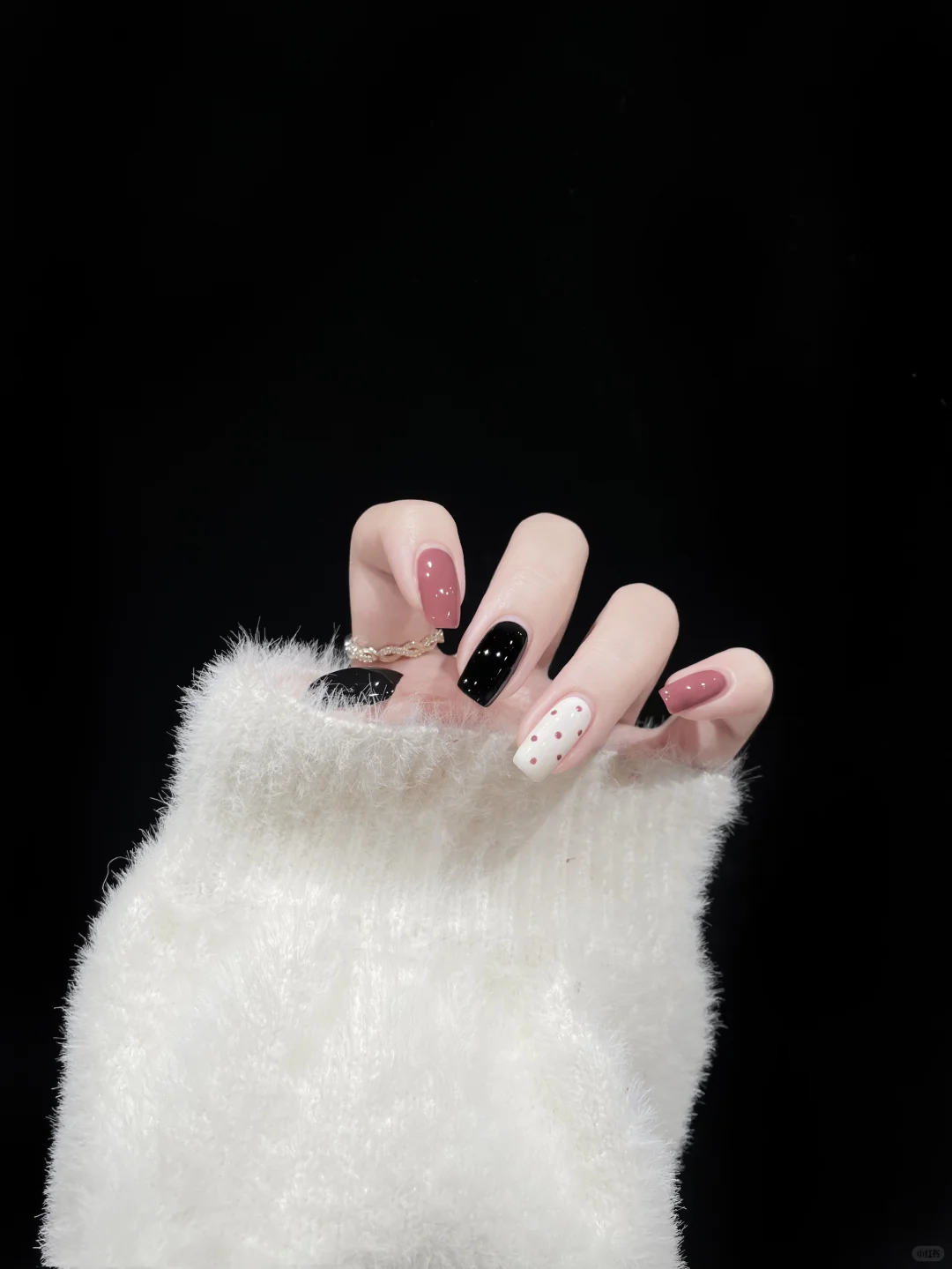 Ins Nail 🪄 黑粉撞色 甜酷辣妹必备