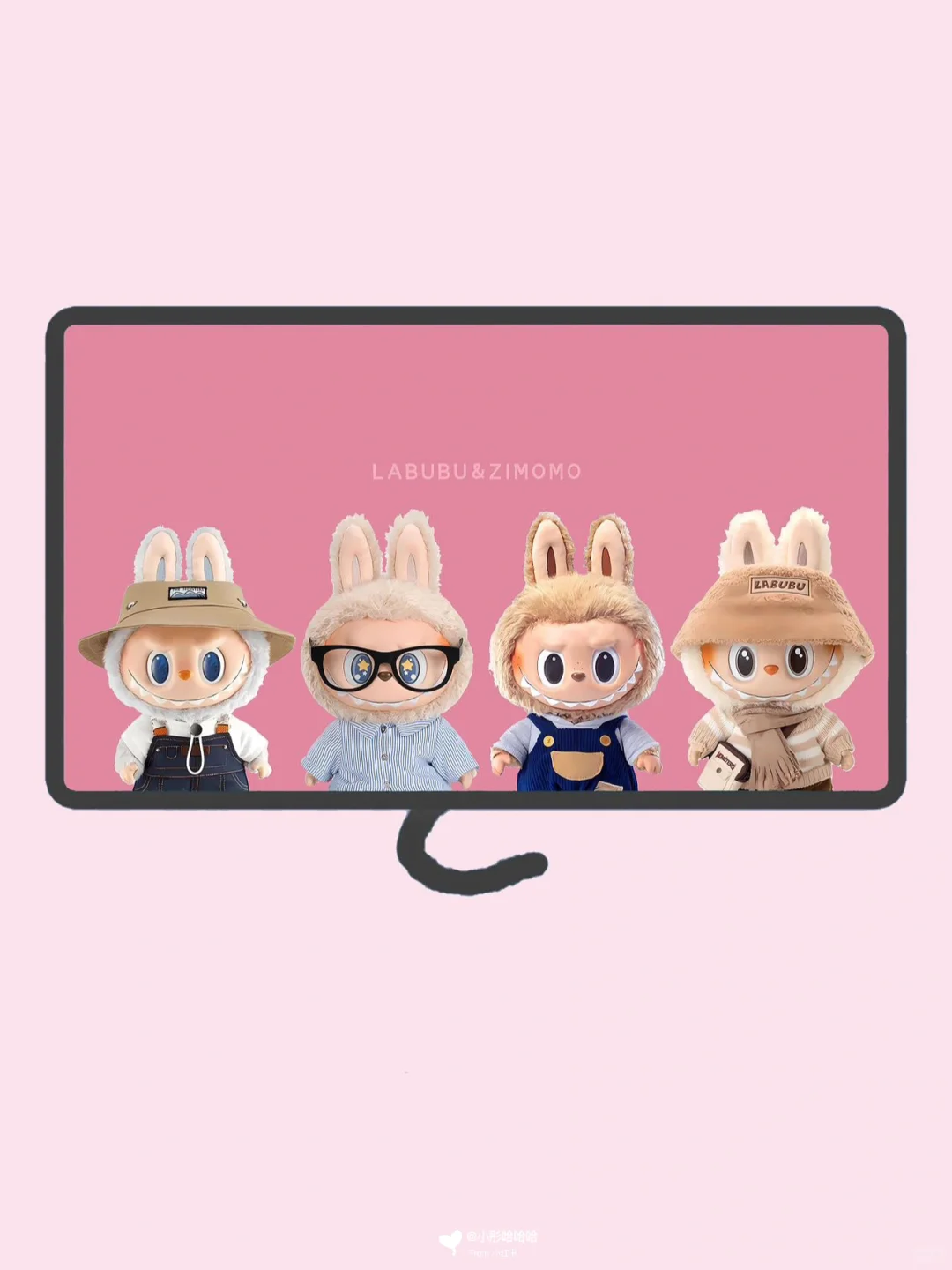拉布布|粉色系可爱电脑壁纸🎀