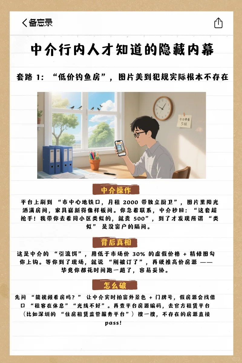 服了，去看房被中介假房源骗了4次