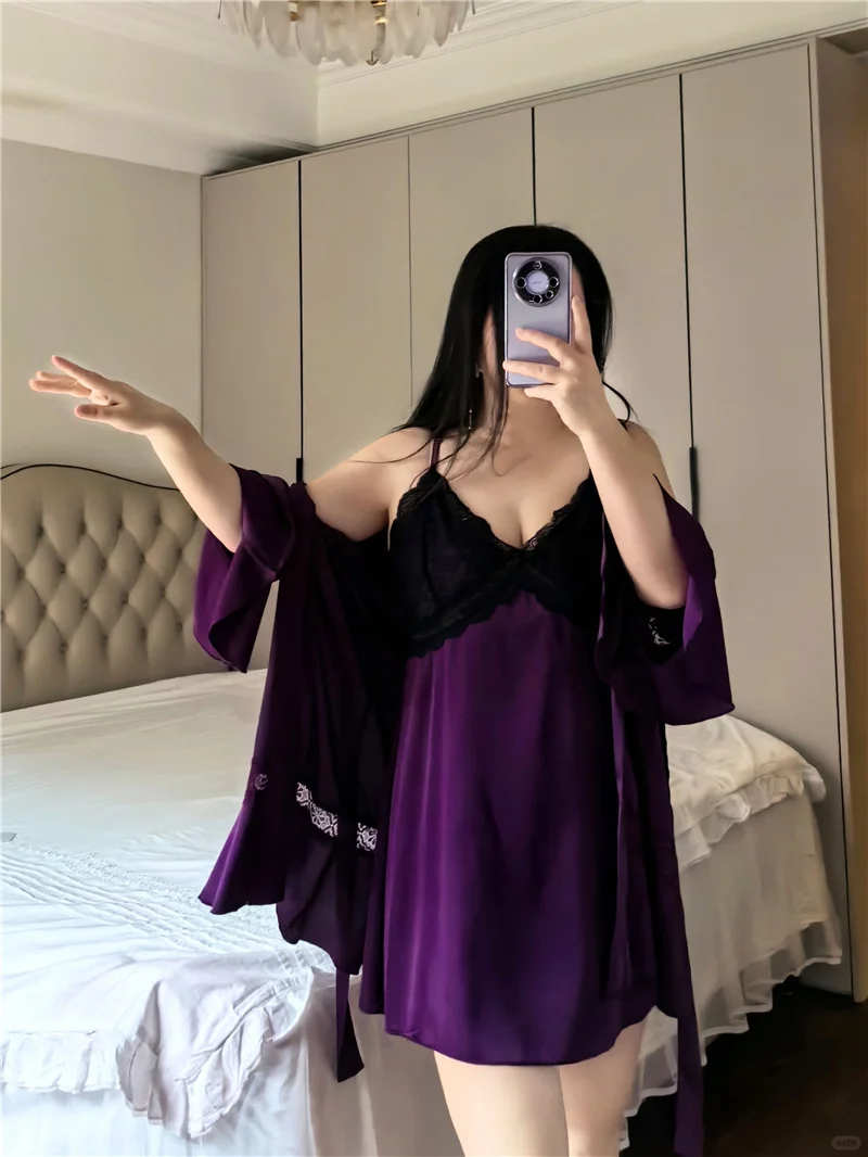 紫欲狙击！🍇大码睡裙杀疯了